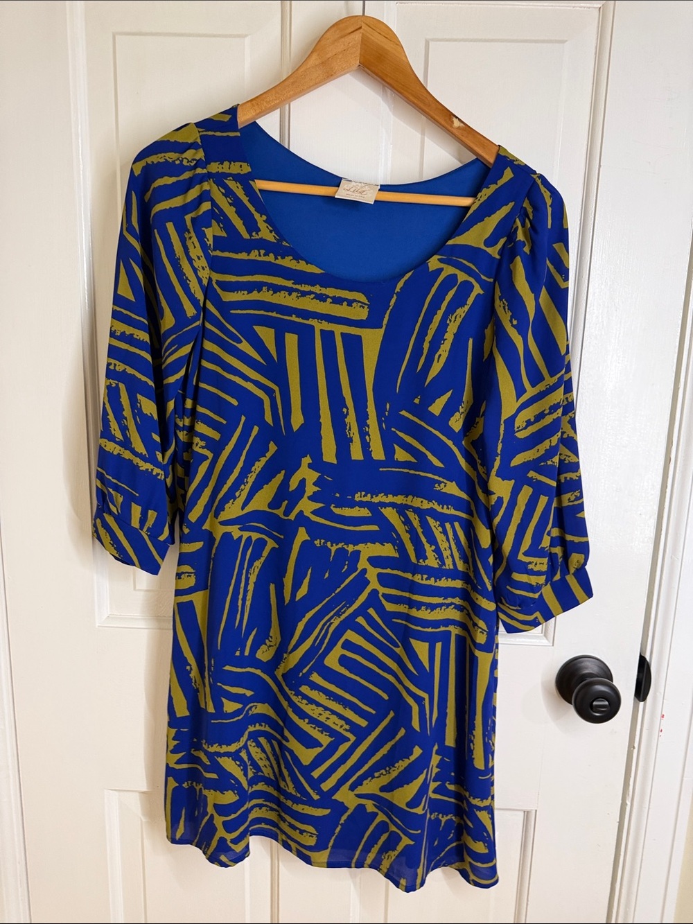 Blue & Olive Abstract Print Midi Dress by lululemon